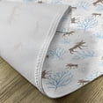 thumbnail image 5 of Ambesonne Christmas Place Mats Set of 4, Winter Retro Forest, Standard Size, Brown Blue, 5 of 6