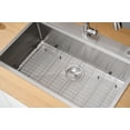 thumbnail image 6 of 33 Inch Drop In & Undermount Kitchen Sink, Single Bowl Stainless Steel Kitchen Sink, Deep Basin Rust Resistant Farmhouse Sink with Noise Canceling Technology Brushed Silver, 6 of 9