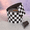 Black and White, variant on Pink Checkerboard Border Roll, 48 Ft X 2.75 In, Bulletin Board Decor