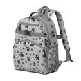 thumbnail image 2 of Paw Prints and Bones Backpack for School,Cute School Bag,Schoolbag with Adjustable Shoulder Straps & Padded Back,15.25"x11.5"x5.25", 2 of 6