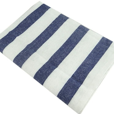 WHAMVOX Striped Tablecloth Cotton Assorted Color Rectangular Table Cover for Table Protection and Decor 60 cm