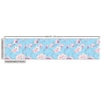 thumbnail image 2 of Ambesonne Magnolia Fabric by the Yard Upholstery, Spring Season Branches, 2 Yards, Blue Pink and Magenta, 2 of 4