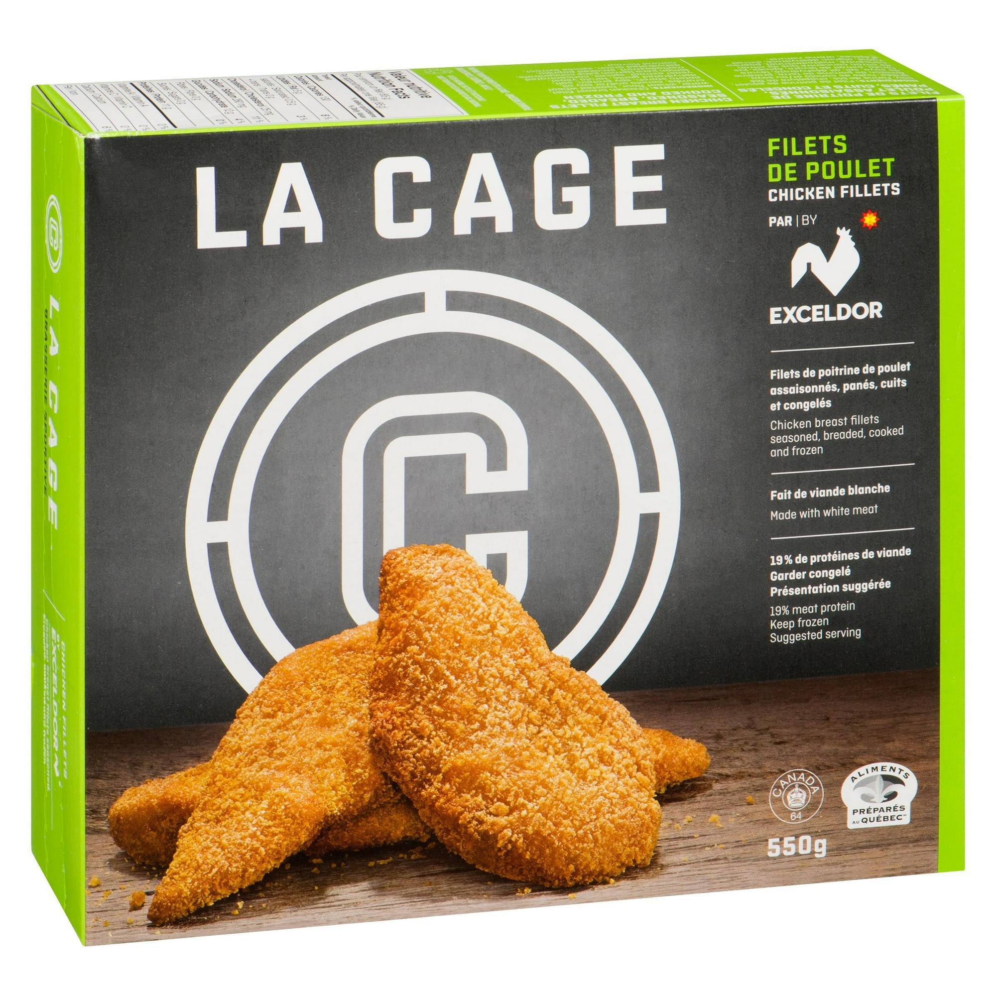 Filets de poulet La Cage 550g