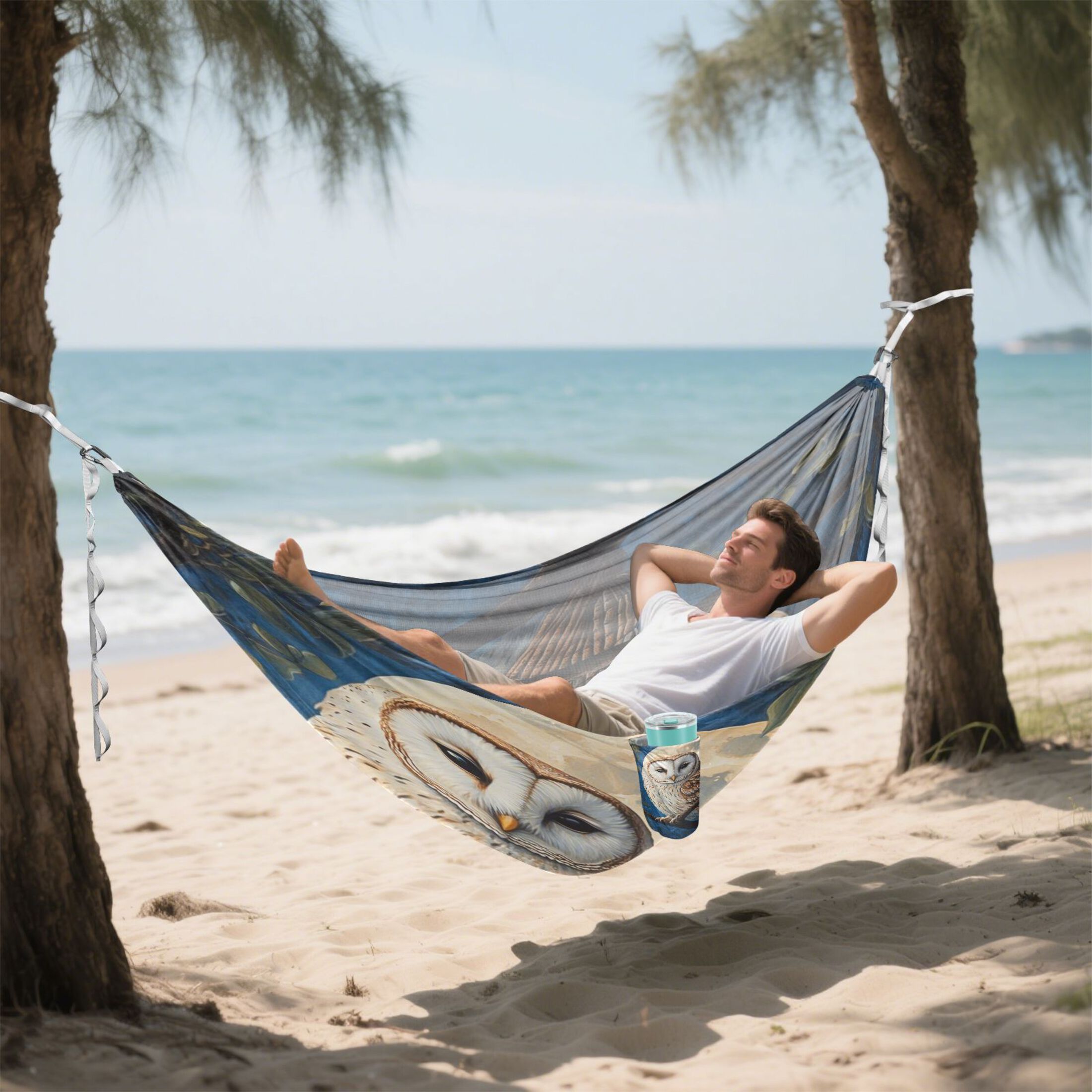 Hammock Camping Hammock Nylon Portable Hammock Travel Camping Hammock Moon Owl