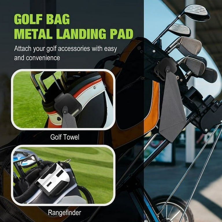 Golf Metal Landing Clip, Golf Bag Attachment for Magnetic Products in Golf  Bag, Magnetic Golf Landing Pad with Soft Rubber and Scratch-Free to Club