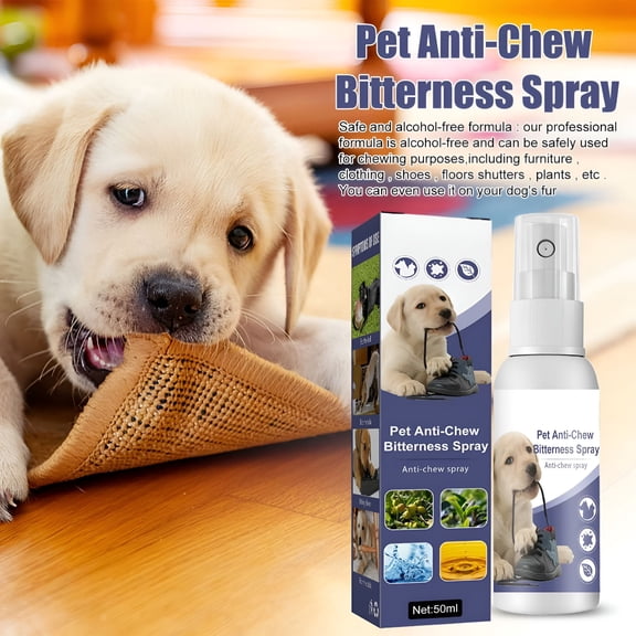 QARUN Bitter Apple Spray for Dogs, No Chew Spray for Dogs to Stop Chewing, Dog Spray Deterrent for Pet Behavior Training, Indoor and Outdoor Use