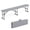 Gray, variant on Costway 2 PCS Portable Folding Bench with Convenient Handle Non-slip Foot Pads Sturdy Metal Legs