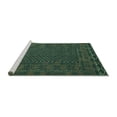 thumbnail image 2 of Ahgly Company Machine Washable Indoor Rectangle Persian Turquoise Blue Traditional Area Rugs, 5' x 7', 2 of 4