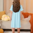 thumbnail image 3 of RXIRUCGD 2025 Vêtements d'Été pour Enfants 3-12 Ans Mode Imprimée Pyjama Rêveur Mi-Mollet Chemise de Nuit, 3 of 5