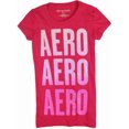 thumbnail image 1 of Aeropostale - Camiseta gráfica para mujer con purpurina, rosa, pequeña, 1 of 1