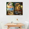 thumbnail image 2 of COMIO  Mediterranean Evening Canvas Wall Art Print, Italy Home Decor Artwork, 2 of 4