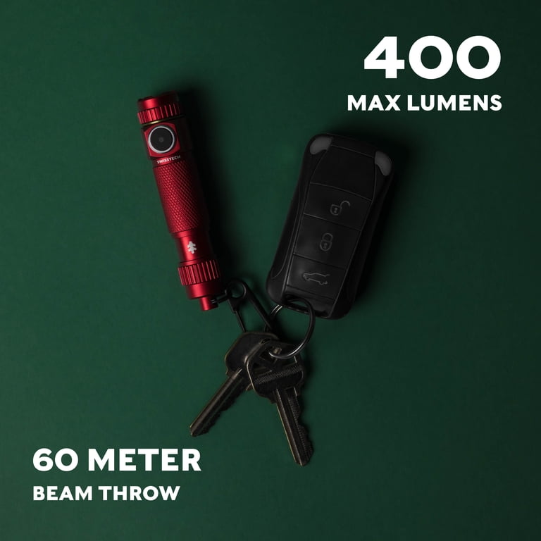 Swiss Tech Schlussel 400 Lumens Mini Rechargeable Keychain