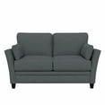 thumbnail image 3 of Hillsdale Furniture Grant River Upholstered Loveseat with 2 Pillows, Gray, 3 of 15