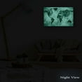 thumbnail image 6 of Startonight Canvas Wall Art World Map Brown Teal Abstract Framed 24" x 36"&nbsp;, 6 of 6