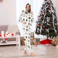 thumbnail image 2 of Adult Christmas Onesie Santa Claus Gifts Zipper One-Piece Pajamas Unisex with Pockets, 2 of 6