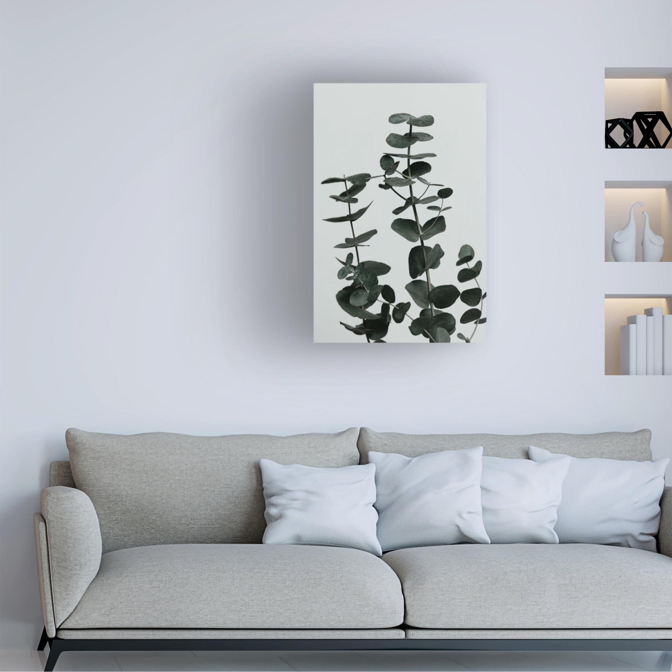 Canvas Wall Art - Pictufy Studio Iii 'Eucalyptus Natural 11' Wall Art for Living Room, Bedroom, or Office D?cor by Trademark Fine Art - 16 x 24 Inches