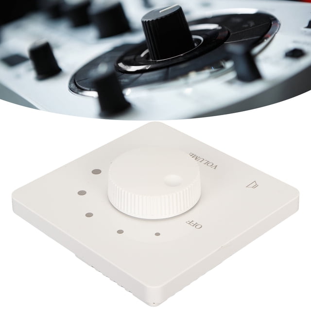 Perilla del Controlador de Volumen de 50 W, Controlador de Volumen de la Perilla de Sintonización de 5 Engranajes de Seguridad Profesional Para Altavoces Domémicos