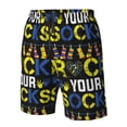 thumbnail image 2 of Yiaed Rock Your Socks Print Men's Swim Trunks with Lining Quick Dry Sports Shorts Beach Shorts Boardshorts-X-Large, 2 of 5