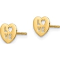 thumbnail image 2 of 14K Yellow Gold Madi K Love Heart Post Earrings Made In China gk994, 2 of 5