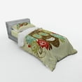 thumbnail image 3 of Ambesonne Sugar Skull Bedding Set 4 Pcs, Vintage Gothic Face, Queen, Multicolor, 3 of 3