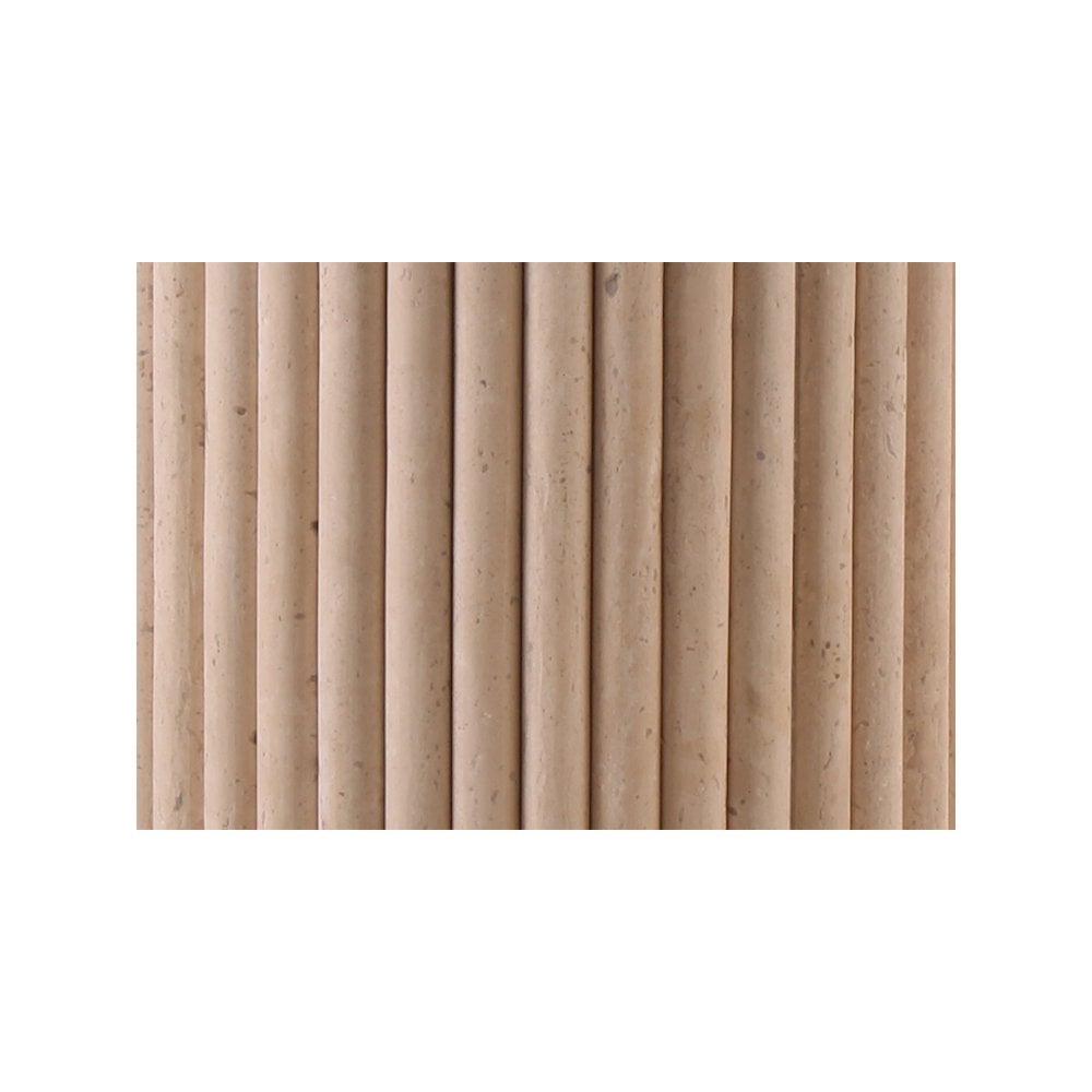 Meridian Furniture Messina Beige Travertine Dining Table