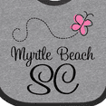 thumbnail image 4 of Inktastic Myrtle Beach South Carolina Girls Baby Bib, 4 of 4