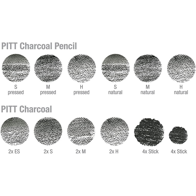 Faber-Castell - Pitt Charcoal Pencils - Set of 3