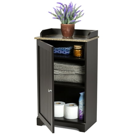 Best Choice Products Modern Contemporary Floor Cabinet Storage for Linens and Toiletries, (Best Product For Wood Floors)