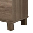 thumbnail image 3 of Urbane Brown Finish Nightstand With 2 Drawers On Metal Glides., 3 of 5