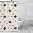 thumbnail image 3 of Cartoon Fantasy Space Universe Pattern Shower Curtain, Abstract Polyester Waterproof Bath Curtains for Bathroom Decorations, 72 x 72 inches, 3 of 7