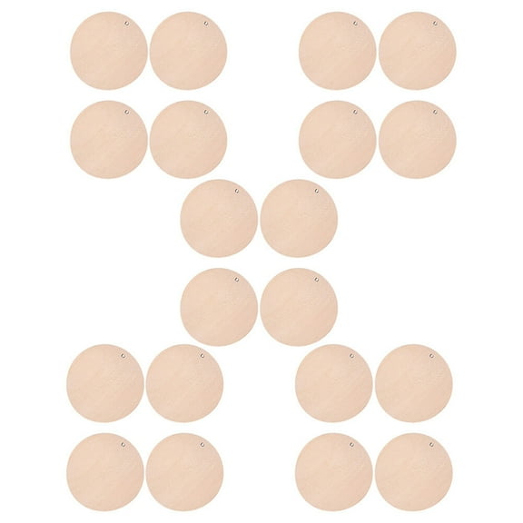 WORGEOUS 100 PCS Easel Stand for Sign Solid Wood Chips DIY Crafts 4x4cm Khaki