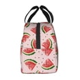 thumbnail image 2 of Lsque Hand Drawn Watermelon Pattern Lunch Bag Women/Men Insulated Lunch Box,Small Leakproof Cooler Food Lunch Containers Reusable High Capacity Lunch Tote Bags, 2 of 6