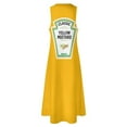 thumbnail image 5 of Mustard Hallowe023 Costume Matching Family Group Couple Mayo Ketchup Long Dress Bridesmaid dress woman Dress, 5 of 7
