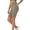 Khaki, variant on HomeDM Women's Biker Shorts with Pockets High Waisted Lounge Yoga Shorts Pants for Workout Casual Black L