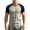 Gray, variant on Mens Color Block V Neck Tees Breathable Stretchy Flex Slim Fit Short Sleeve Raglan Shirts Gym Training Summer Active Daily Comfort Fit Tops
