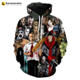 thumbnail image 3 of Nuevas sudaderas con capucha para hombre, sudaderas con estampado de payaso de película de terror, sudaderas con capucha de moda con estampado 3D, tendencia urbana de otoño, ropa para hombre de gran t, 3 of 5