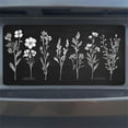 thumbnail image 7 of White Floral Sketch on Black Front License Plate, Metal License Plate, Funny Standard Plates Personalized Novelty Decorative For Men/Women/Boys/Girls Car 6×41 Inch, 7 of 7