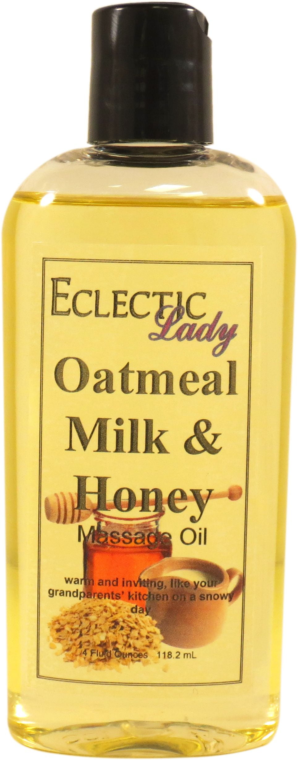 Oatmeal Milk And Honey Massage Oil, 4 oz