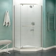 thumbnail image 5 of Anzzi Sd-Az056-01 Castle 72" High X 49" Wide Hinged Semi Frameless Shower Door - Brushed, 5 of 14