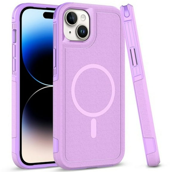 TUFF Hybrid Armor Case with MagSafe for iPhone 15 - Lavender