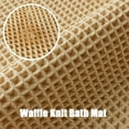 thumbnail image 3 of Bath Mat Waffle, Upgraded Waffle Runner Rug, Waffle Bath Mat, Waffle Knit Bath Mat, Machine Washable Waffle Bath Mat, Waffle Bath Mat Runner (Green,17" x 24" /43 * 61cm), 3 of 7