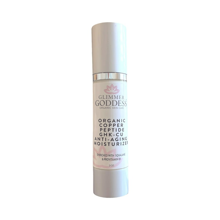 ghk cu peptide moisturizer Glimmer Goddess Organic Copper Peptide Moisturizer, GHK-Cu, Firming