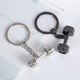 thumbnail image 2 of Radetop Dumbbell Shape Zinc Alloy Car Keychain, 2 of 4