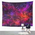 thumbnail image 2 of UFAEZU Abstract Colorful Universe Nebula Night Starry Sky Multicolor Outer Space Wall Art Hanging Tapestry Home Decor for Living Room Bedroom Dorm 60x80 inch, 2 of 2