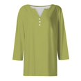 thumbnail image 6 of ZJXFGS Tunic Tops for Women Loose Fit Dressy Peplum Tops for Women Long Sleeve Undershirt for Women Plus Size Women Blouses Womens Fall Tees Women Blouses Womens Plus Size Tops Multi-color M, 6 of 7