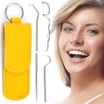 thumbnail image 3 of Juego De Cuidado Bucal De Acero Inoxidable, Juego De Limpieza Dental Para Eliminar El Sarro, Juego De 4 Soportes Para Palillos De Dientes, Juego De Cuidado Bucal Portátil De Acero ANGGREK Stainless Steel Oral Care Set, 3 of 8