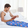 thumbnail image 5 of Honiee Tropical Jellyfishes for men - a sleek fusion of Straight Pajama Pants, versatile Lounge Pants, and cozy Sleepwear, all rolled into one-XX-Large, 5 of 6