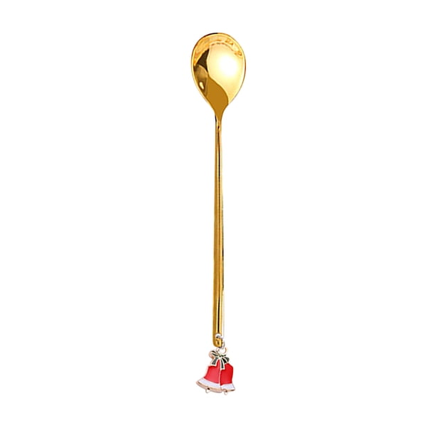 Decoraciones navideñas para el hogar Tenedor de café de metal Cuchara agitadora Decoraciones de mesa navideñas Año Nuevo Wmkox8yii FHAKJF525