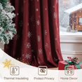 thumbnail image 2 of Cortinas Beauoop de terciopelo rojo navideño de 24 cm, 2 paneles de 52 x 244 cm, 2 of 9