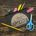 thumbnail image 2 of NASA Apollo 11 Moon with Saturn V Rocket and Launchpad Pencil Pen Organizer Zipper Pouch Case, 2 of 5